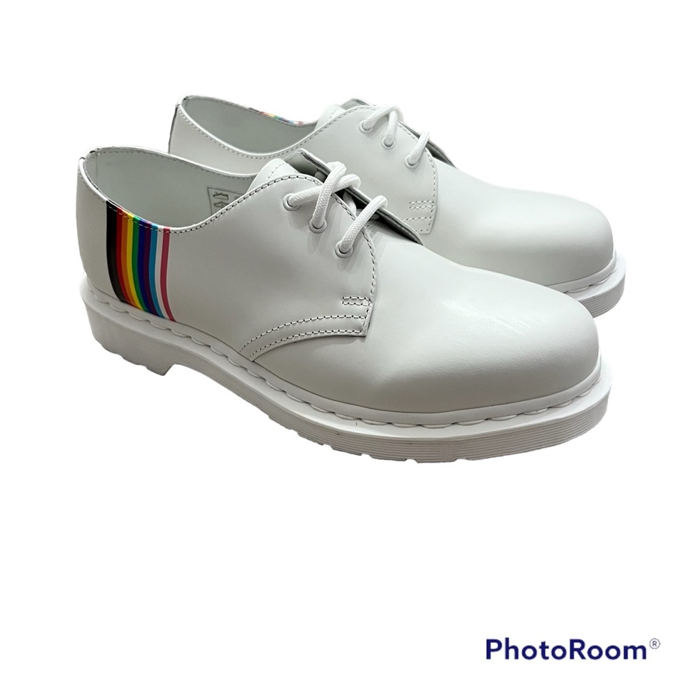 Dr Martens 27522 Pride Oxford Leather Shoes Men 8 |Women 9 |EUR 41 Smooth White